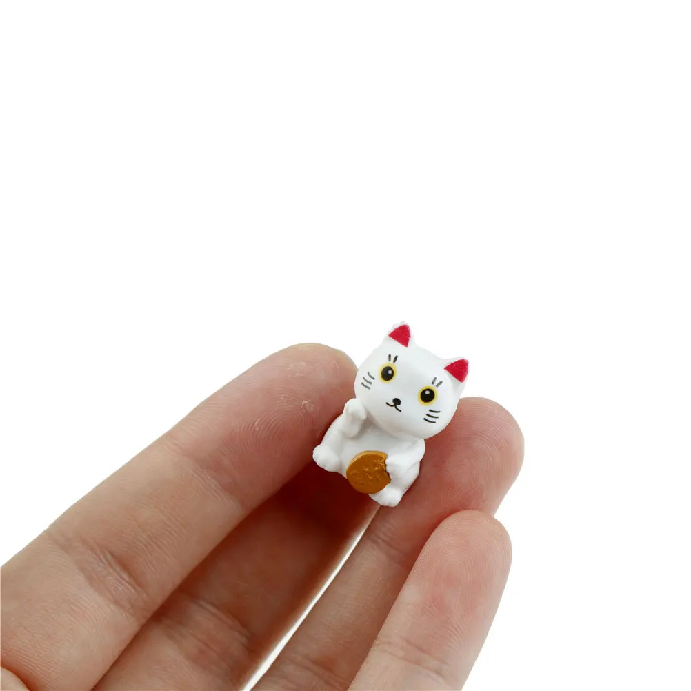 1 шт. прекрасный мультфильм Lucky Cats микро пейзаж котенок Microlandschaft горшок культура инструменты декоративные садовые украшения миниатюры