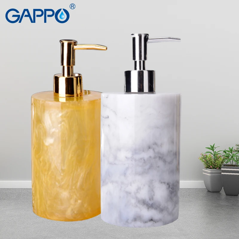 GAPPO liquid soap dispensers Bathroom Resin Hand Pump imported resin Bottle Bath accessories pumps | Обустройство дома