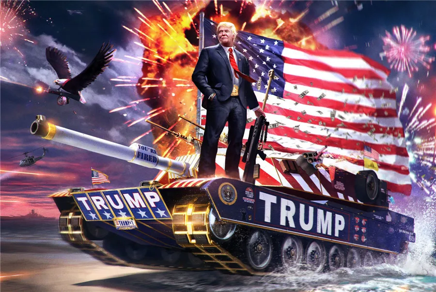5d алмазная живопись на заказ, наклейки с Дональдом Трампом, Аякс, полный квадрат, вышивка с изображением Иисуса опбергдоса, алмазная вышивка, пейзаж