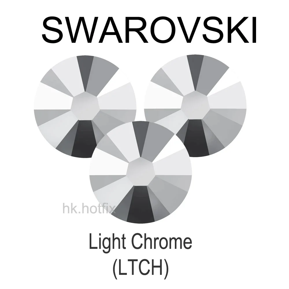 Элементы Swarovski Light Chrome (LTCH) (без горячей фиксации/горячей фиксации) железные (ss5 ss34)