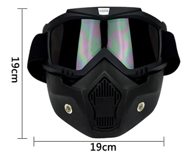 2019 new popular black antifogging Motorcycle goggles with Removable mask windproof ski motorbike Knight | Автомобили и мотоциклы