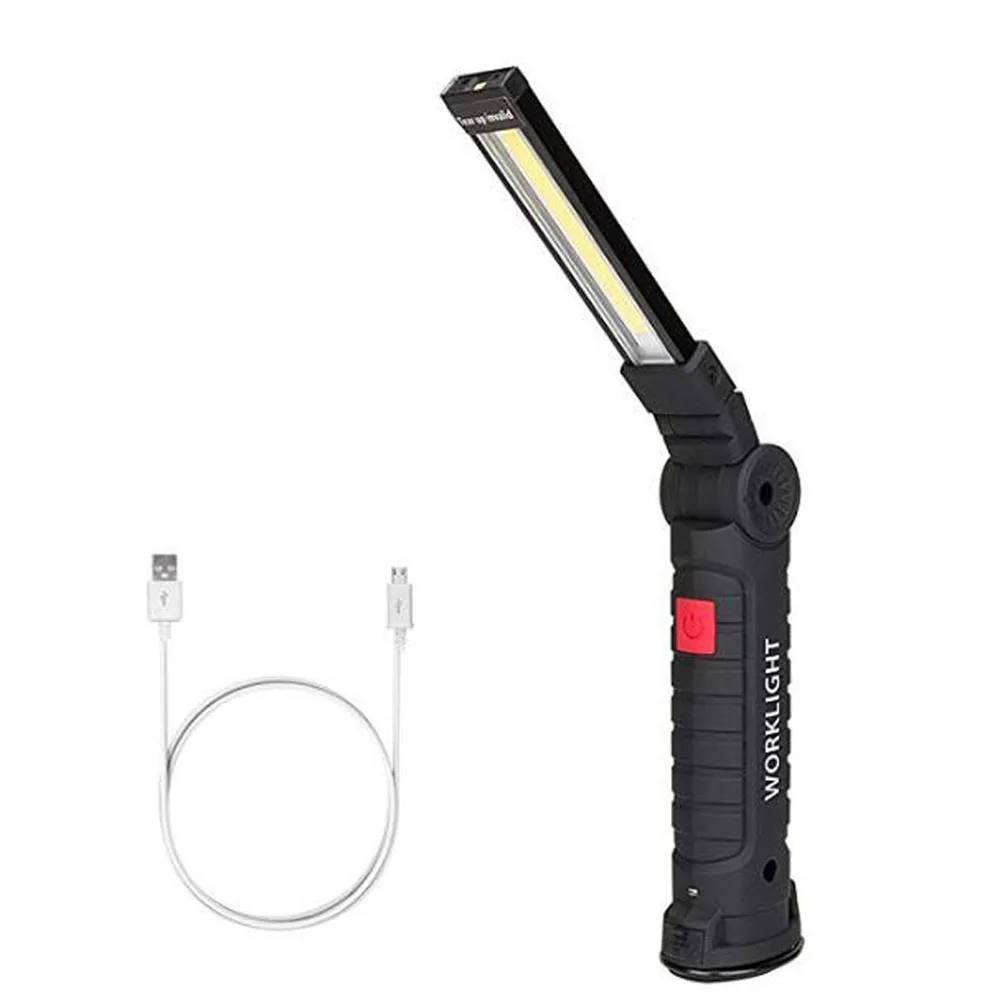 

Work Inspection Light COB LED USB Rechargeable Flashlight Magnetic Hanging Torch Lamp Big Size Car Repair Home Using Emergency