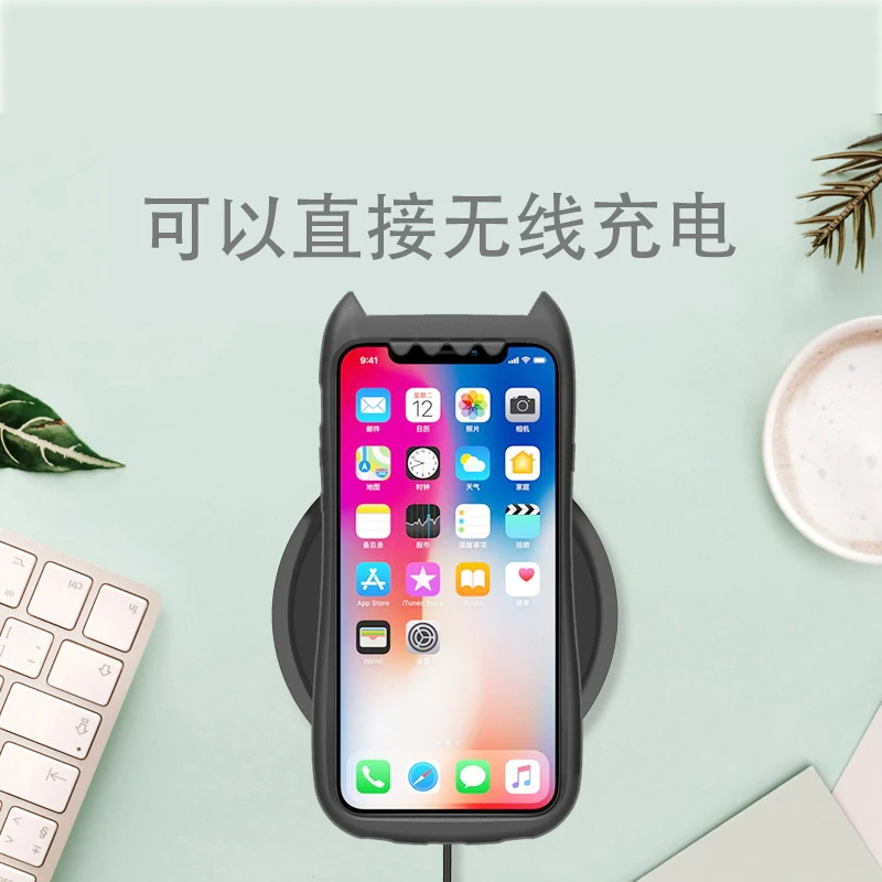 Чехол Q UNCLE для iPhone X XR XS MAX мягкий ТПУ чехол телефона мультяшный 6 S 7 8 Plus |