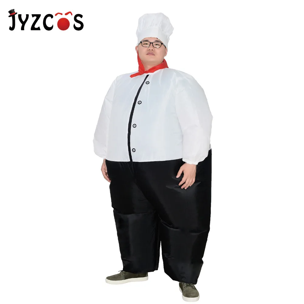 Забавный надувной костюм JYZCOS большой шеф повар ресторан Хэллоуин маскарадный