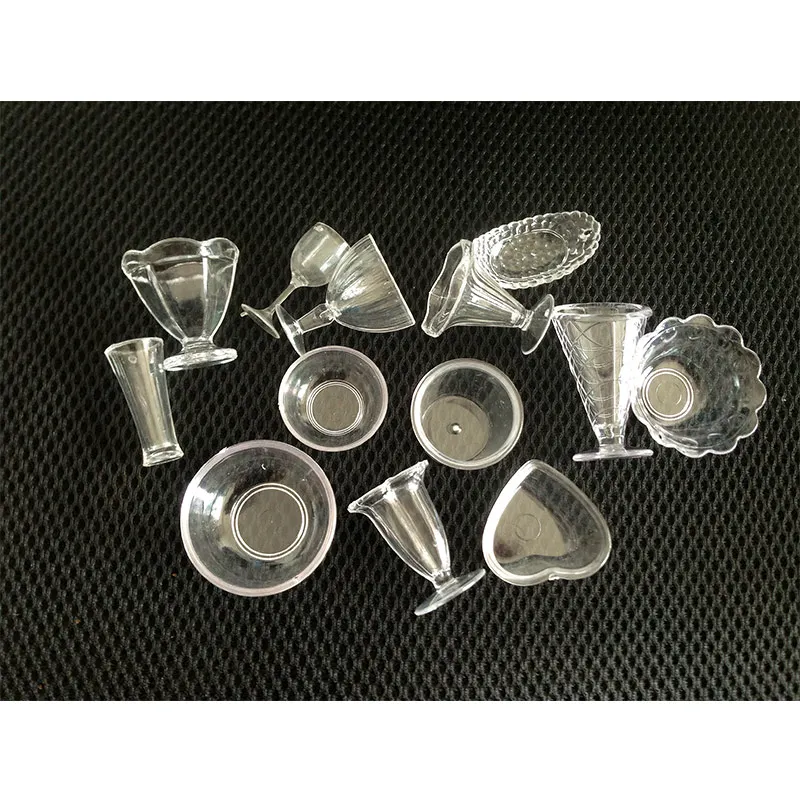 Миниатюрные поддельные чашки идеальные стеклянные чаши ПВХ модель изделия