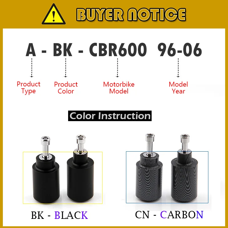 Для Honda CBR600 CBR 600 F2 F3 F4 F4I 91-98 96-06 Нет Cut рамки слайдер аварии колодки падение протектор 1991 1992 1993 1994 1995 1996