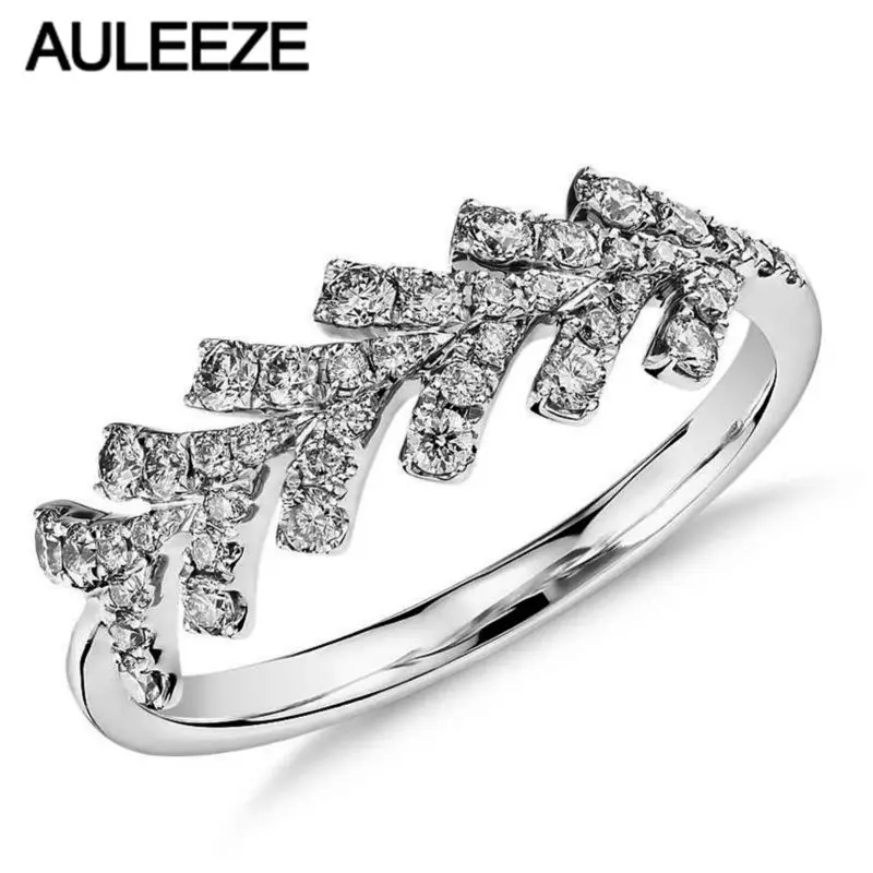 

Distinctively Wishbone Wedding Band For Women 14K 585 White Gold Ring Moissanites Lab Grown Diamond Engagement Ring Fine Jewelry