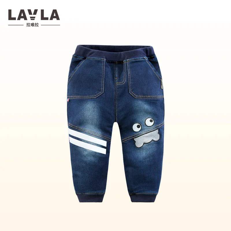 Lavla/Новые 2017 Детская одежда Обувь для мальчиков зима Брюки девочек с Джинсы
