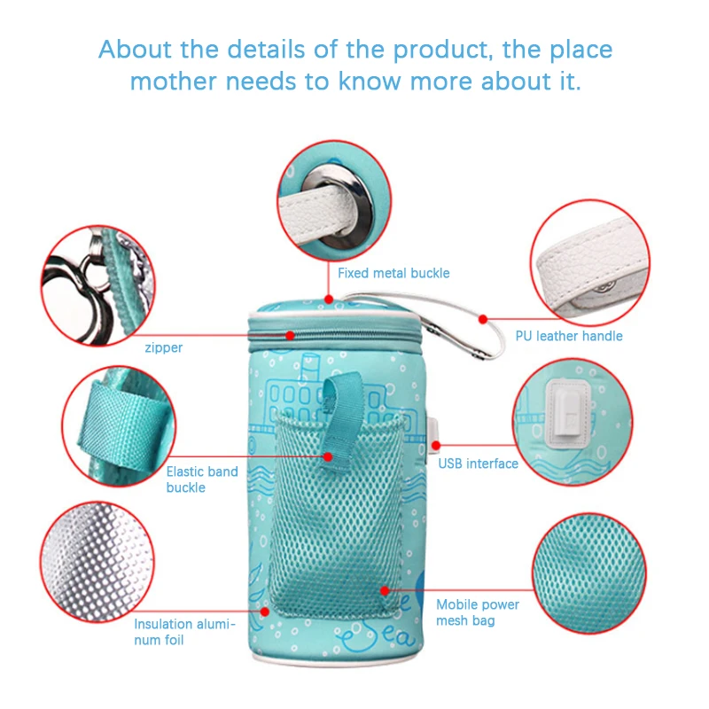 Подогреватель детских бутылочек Термосумка для автомобиля портативный USB