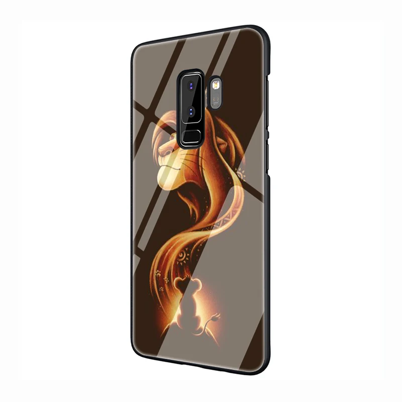 G4 Король Лев закаленное Стекло чехол для телефона для samsung S7 край S8 S9 S10 Plus Note 8 9 A10 20 30 40 50 60 70 - Цвет: G4
