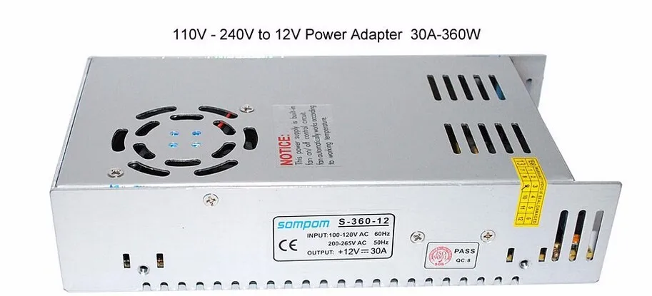 DC 12V 1A 2A 5A 8.5A 10A 15A 20A 30A переключатель питания адаптер трансформатор AC 110 V-240 V К DC12V для светодиодной ленты свет светодиодный лента