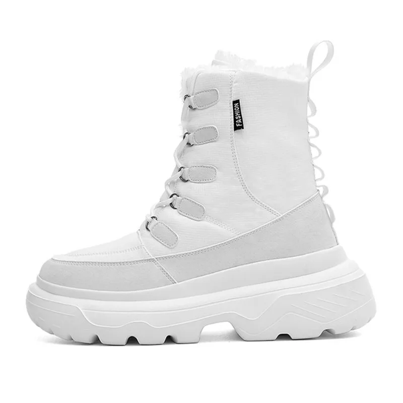 Мужские Зимние ботильоны на платформе с бархатным мехом|Ботинки челси| |