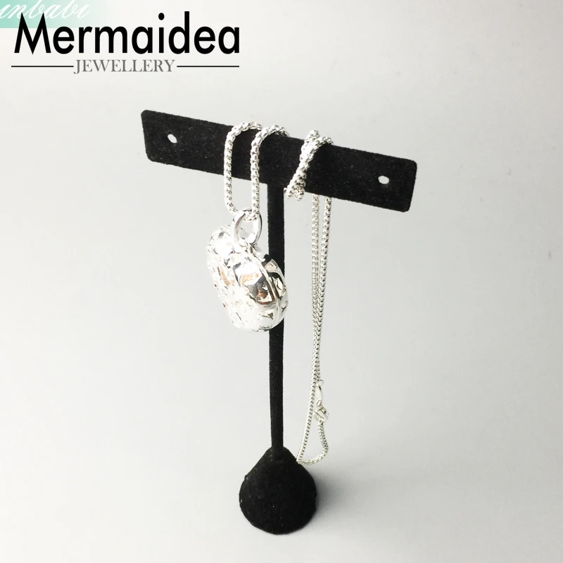 Ожерелье медальон в форме сердца цепочка из звеньев романтический подарок