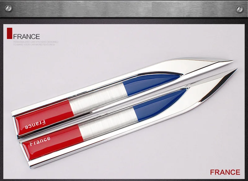 Автомобильный Стайлинг в форме флага крыло боковое металлическое лезвие