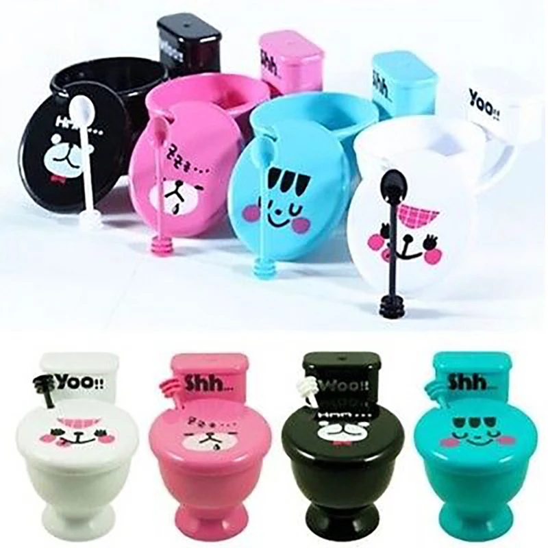 Rangnic Funny Toilet Mug with Spoon/lid WC Plastic Coffee Cap Cup Mugs for Lovers Friend Multi Colors Original P35 | Дом и сад