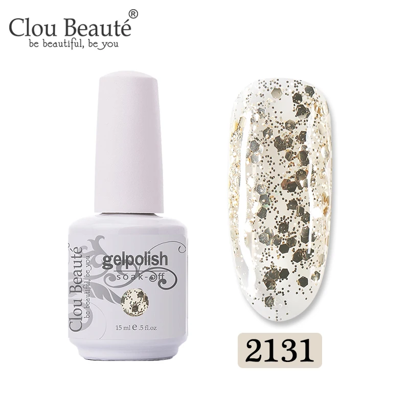 2131 Clou Beaute 375 цветов набор гель-лаков полуперманентный Vernis Матовый верхний слой УФ-гель для ногтей топовый лак впитывающий Гель-лак - Цвет: 2131