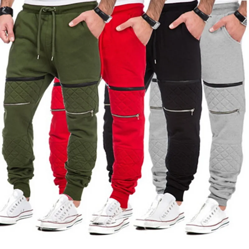 Новинка 2018 Мужские штаны для бега свободные эластичные спортивные бодибилдинга