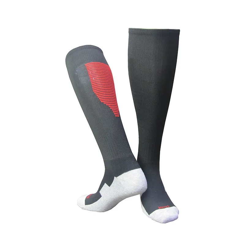 Black red stripes 5 пар/лот, весенне-осенние спортивные носки для мужчин, носки для футбола, женские носки, женские носки для баскетбола, дышащие, для весны и осени, HEQ550 - Цвет: Black red stripes