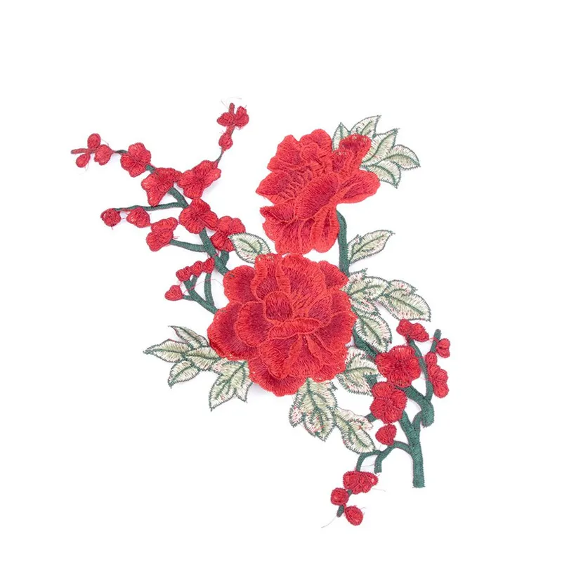 1 шт. нашивки с вышивкой в виде Розы для платья шляпы сумки джинсов аппликация