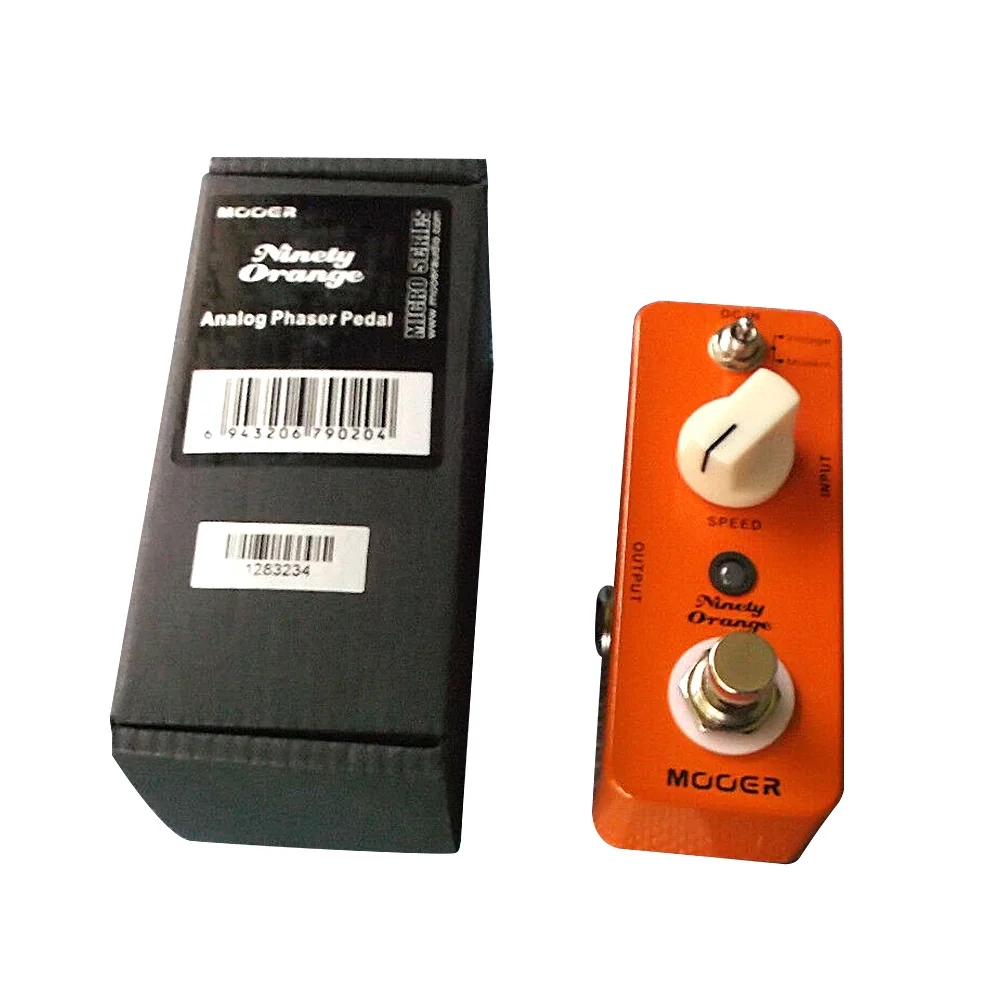 Оранжевый педаль для гитары Mooer Ninety полноаналоговая с винтажным/современным