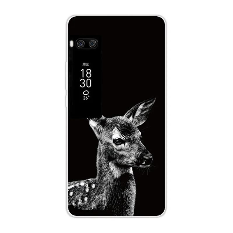 Роскошный чехол из ТПУ для Meizu Pro 7 Plus, угрюмый чехол на заднюю панель 5,7 дюйма для Meizu Pro 7 Plus, прозрачный чехол, оболочка корпуса телефона, чехол