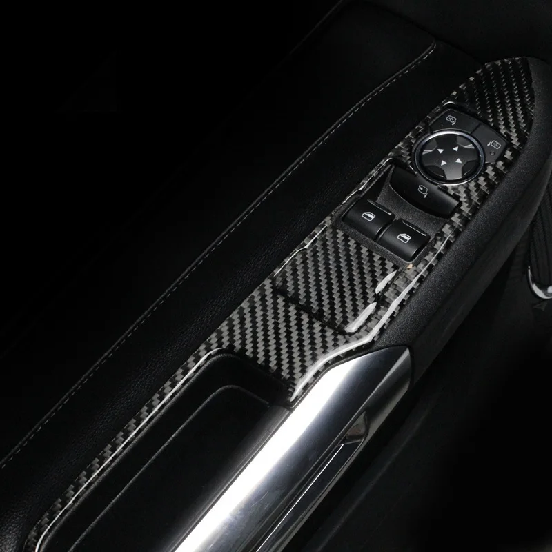 Для Ford Mustang углеродное волокно Автомобильный интерьер окно управление
