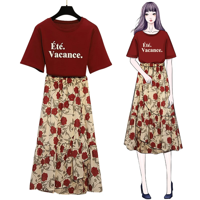 Trytree летний женский комплект из двух предметов Повседневный хлопковый топ с