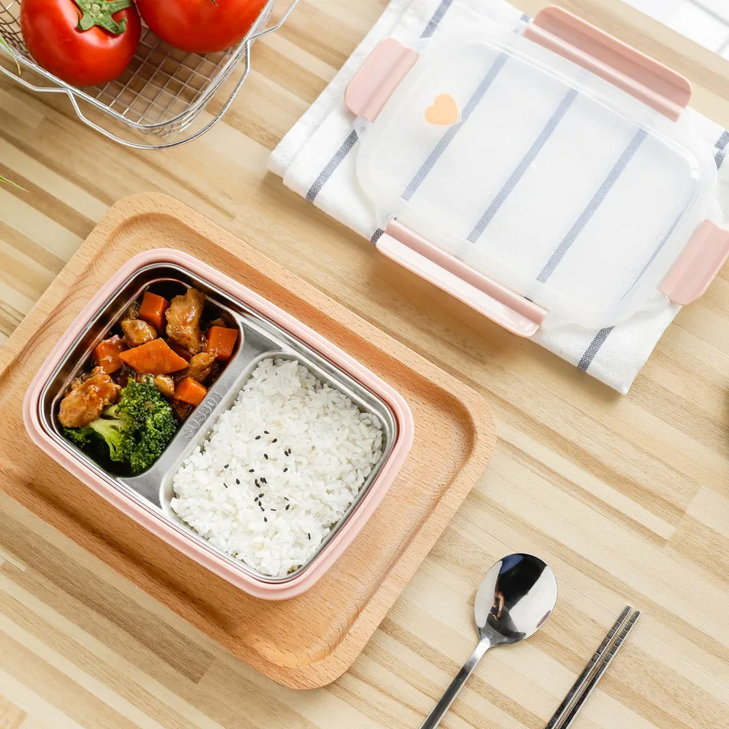 304 Ланч-бокс из нержавеющей стали для учеников начальной школы популярный