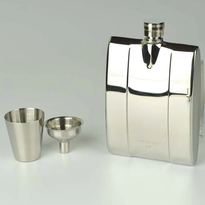 

Flagon Jug 6 Ounce Stainless Steel Jug with Wine