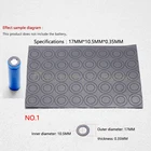 100 шт.лот 18650 батарея 2 3 изоляционная прокладка4 5 6 1 изоляционная Прокладка бумага ячменно-зеленая бумага