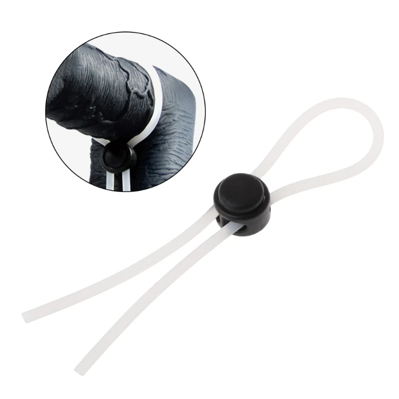 Регулируемое прозрачное Силиконовое кольцо для увеличения пениса мужчин