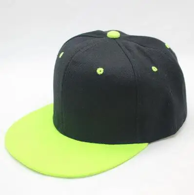 Full Close Hip Hop Cap Blank Whole Closure Women Men's leisure Flat Brim Bill Hip Hop Baseball Cap Snapback Hat - Цвет: 6