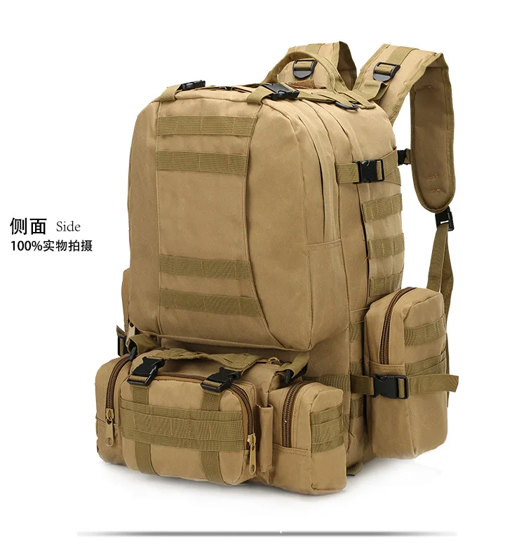 50л открытый Рюкзак Molle военный тактический рюкзак Спортивная Сумка Водонепроницаемый походный рюкзак для путешествий