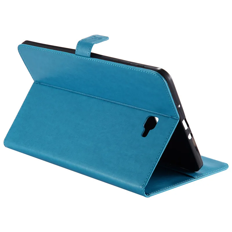 

Wekays Case Luxury Cartoon Girl and Cat Leather Flip Case For Samsung Galaxy Tab A 10.1 T585 T580 T580N Stand Full Cover Funda