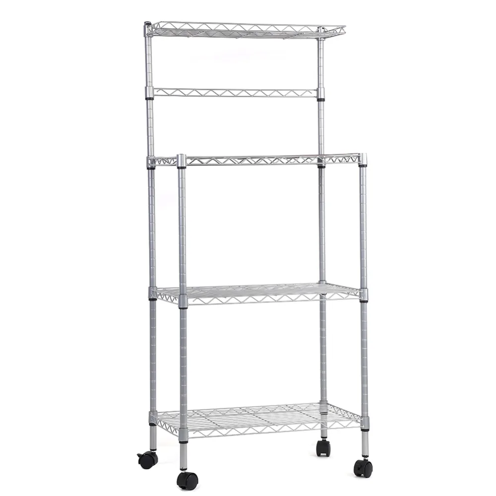 3 уровневый кухонный Декер органайзер для микроволновой печи кладовая стоящая