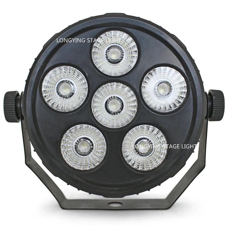 Бесплатная доставка Новый мини пластиковый тонкий Led Par 6X6W RGBW 4 в 1 Светодиодные