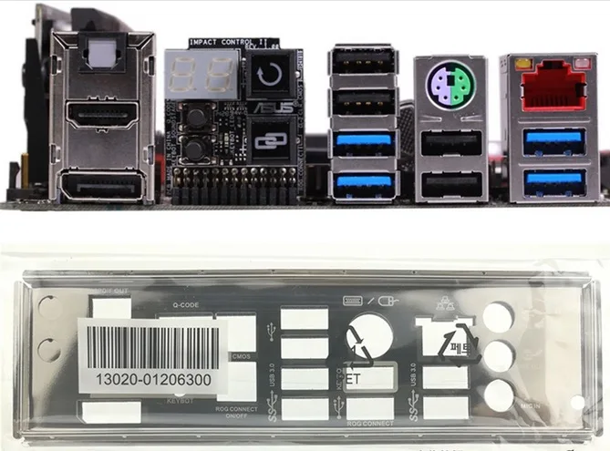 Новая защитная задняя панель материнской платы I/O для MAXIMUS VII IMPACT just shield backplate