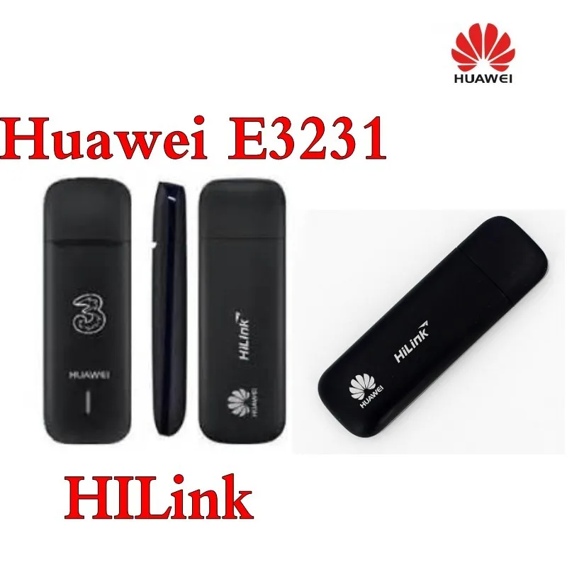 Оригинальный разблокированный Huawei E3231 HSPA 3G 21 Мбит/с HiLink USB Модем WCDMA 2100 МГц Лот 50