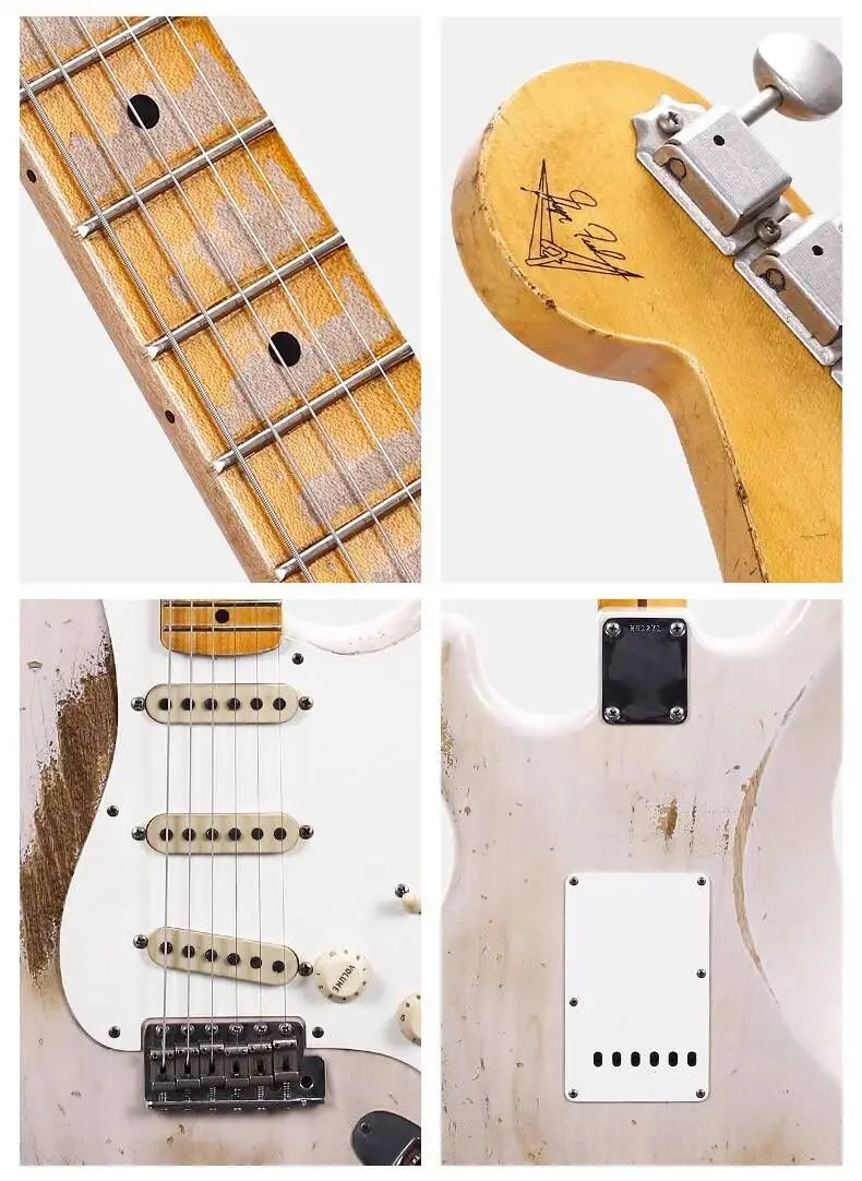 Оптовая продажа Новый фен st Custom shop. Розовый цвет ST электрогитара клен гриф Гитары