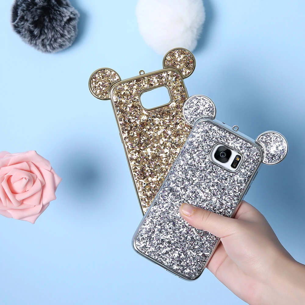 Корпус для KISSCASE Samsung Galaxy S8 Plus S6 S7 Edge Mickey Mouse Плакировочная рамка edge |