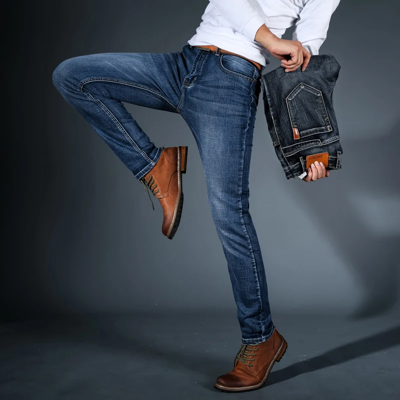 

Slim Pants Mens Jeans Jean Homme Jogger Biker Masculina Pantalon Vaquero Hombre Hip Hop Baggy Casual Harem Distressed Designer