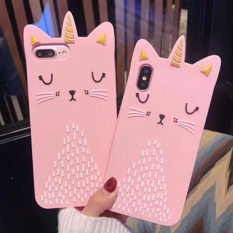 OLLIVAN 6 S милая пара чехол для Iphone 6s мультфильм Сияющий Кот Силиконовый ТПУ плюс Coque
