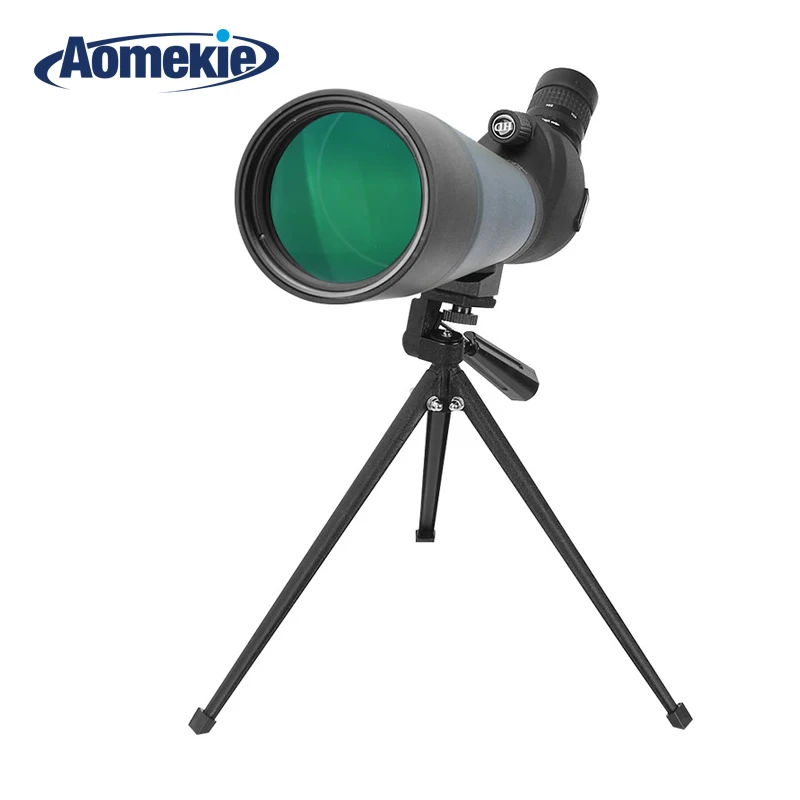 

Монокулярный телескоп AOMEKIE 20-60X80 с зумом, FMC объектив Bak4 Prism, для наблюдения за птицами, охоты, водонепроницаемый, со штативом