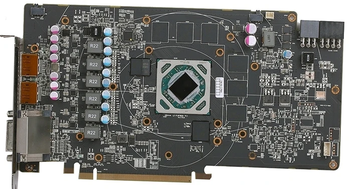 BYKSKI полное покрытие GPU водонепроницаемый блок для PowerColor RX580 Red DEVIL 8G