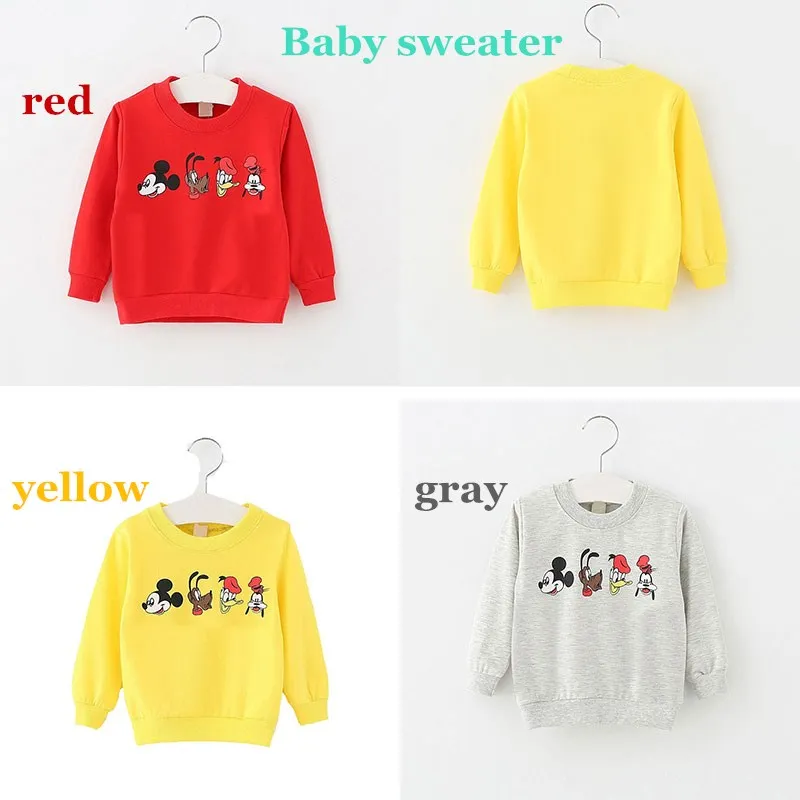 Malayu Baby brand spring baby cartoon long-sleeved T-shirt, cotton O-neck multicolor sweatshirt 6-24 months infant clothing