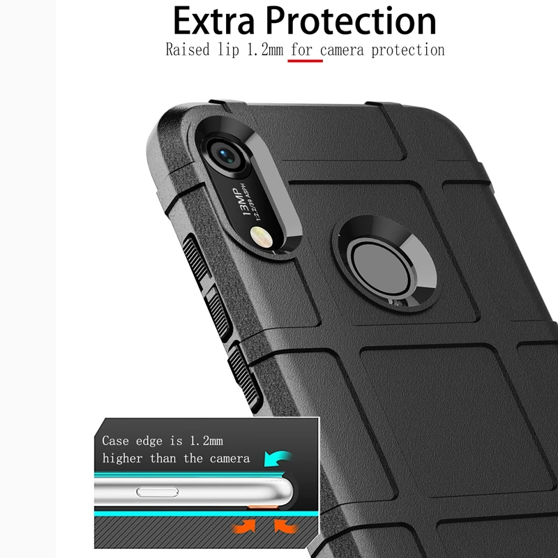 Ударопрочный резиновый чехол для Huawei Nova 3 3i 3e 4 4e армейский зеленый силиконовый