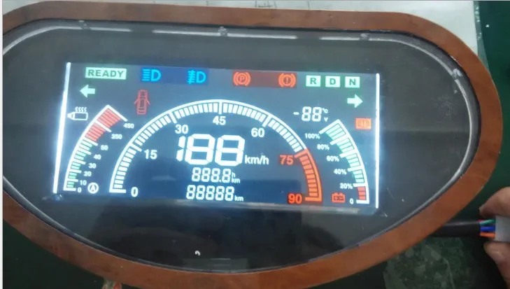 36v48v60v72v Датчик скорости с ЖК дисплеем индикатором питания/скорости/аккумулятора