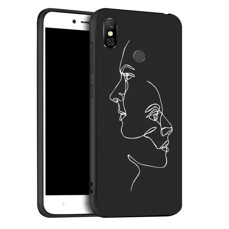 3D окрашенный матовый чехол для Xiao mi Red mi Note 6 Pro Чехол s мягкий черный чехол для Xiaomi mi 8 SE A2 Lite PocoPhone F1 бампер