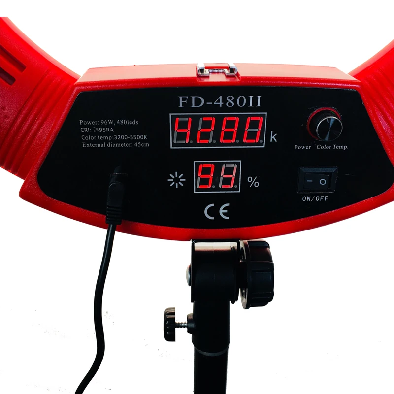 Yidoblo FD 480II 96W студийная светодиодная кольцевая лампа с регулируемой яркостью в