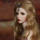Allaosify BJD гигантский парик для куклы-ребенка Коричневый и белый цвет золотистый и черный мульти-Цвет небольшая волнистая объем волос 13 14 16